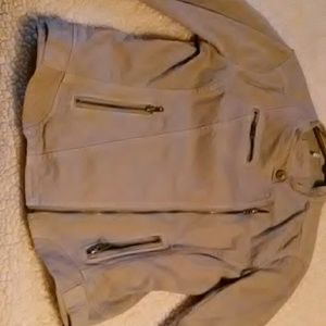 Ann Taylor loft gray jean jacket